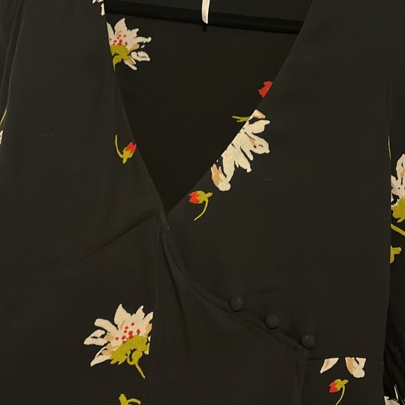Black Floral Free People Dress - Picture 3 of 3